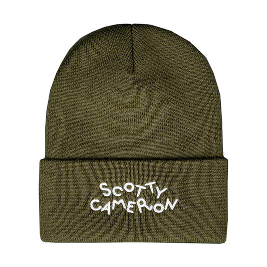 スコッティキャメロン ダンシング キャメロンロゴ ニットキャップ オリーブ フリーサイズ Scotty Cameron ビーニー OLIVE SC060030 Circle T