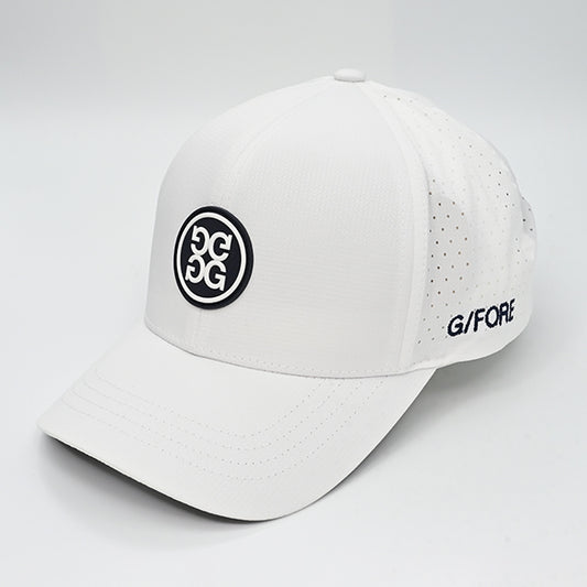 ジーフォア G/FORE サークル ジー パッチ スナップバック キャップ スノー ホワイト リップストップ ゴルフ G4 ジーフォー Circle G's CAP Snow GMH000007