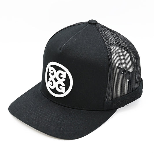 ジーフォア G FORE サークル ジー スナップバック キャップ オニキス ブラック ゴルフ G4 ジーフォー Circle G's Tall TRUCKER CAP Black Out G4AF23H123