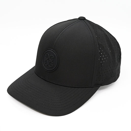 ジーフォア G/FORE サークル ジー パッチ スナップバック キャップ オニキス ブラック リップストップ ゴルフ G4 ジーフォー Circle G's CAP Onyx GMH000007
