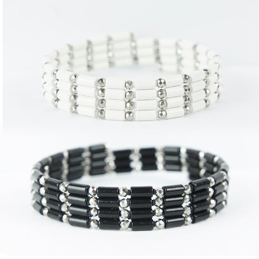 リセットン ヘマタイト・サマコバ磁石・テラヘルツミラーボール（70cm）TypeA Re'setton ブレスレット・ネックレス調整可能 R398-HEM/WSCTR 磁気 磁力