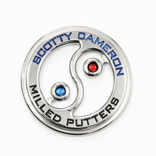スコッティキャメロン インヤン ラウンド コインマーカー 限定 レッド ブルー Scotty Cameron Coin Yin / Yang ボールマーカー ステンレス