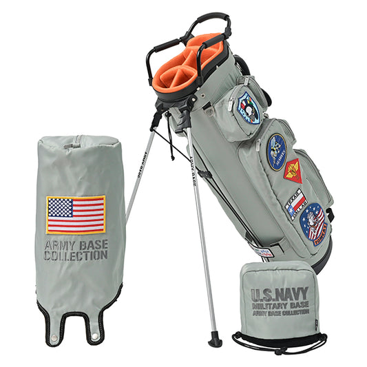 アーミーベースコレクション スタンドバッグ US.NAVY グレー ABC-060SB ARMY BASE COLLECTION キャディバッグ US ネイビー