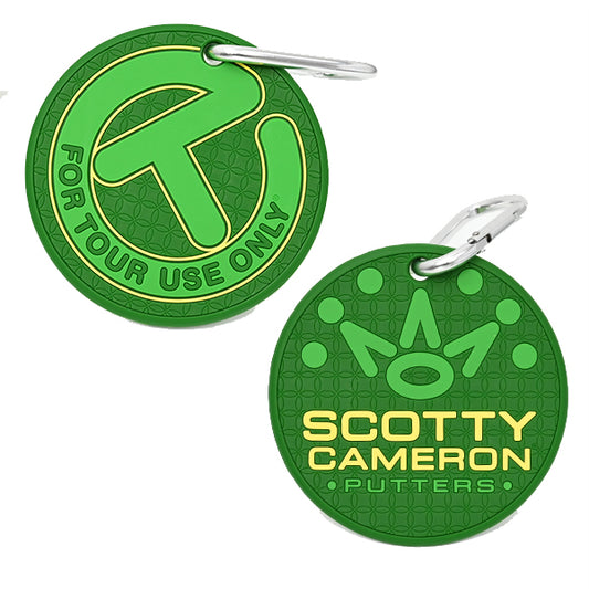 スコッティキャメロン ラバー パッティングディスク ラックス サークルT ラックス スコッティ エメラルドグリーン バッグタグ カラビナ付き 限定 Scotty Cameron