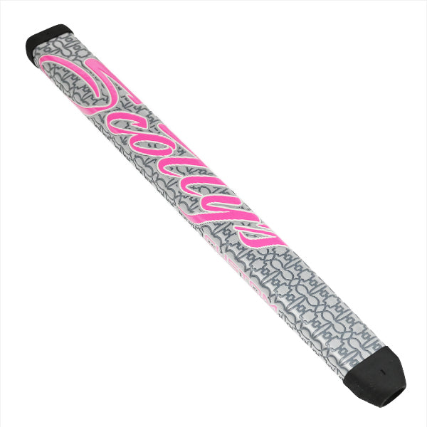 スコッティキャメロン カスタムショップ 限定 パドル パター グリップ ミッドサイズ グレー/ピンクロゴ Scotty Cameron Paddle Putter Grip MID キャメロン Pink