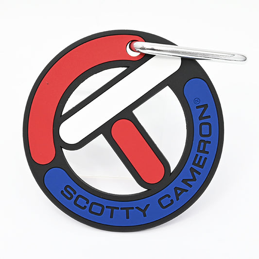 スコッティ キャメロン サークルT ラバー パッティングディスク クッキーカッター USA バッグタグ カラビナ付き Scotty Cameron Circle T