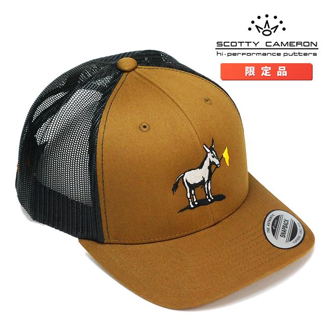 スコッティキャメロン ジャック ドンキー メッシュキャップ ブラウン ブラック スナップバック フリーサイズ Scotty Cameron Jack Donkey Cap