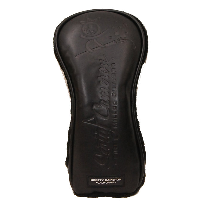 スコッティキャメロン ピースサーファー ブラック レザー ウッド ヘッドカバー 3点セット Scotty Cameron PEACE Surfer Black Leather キャメロン