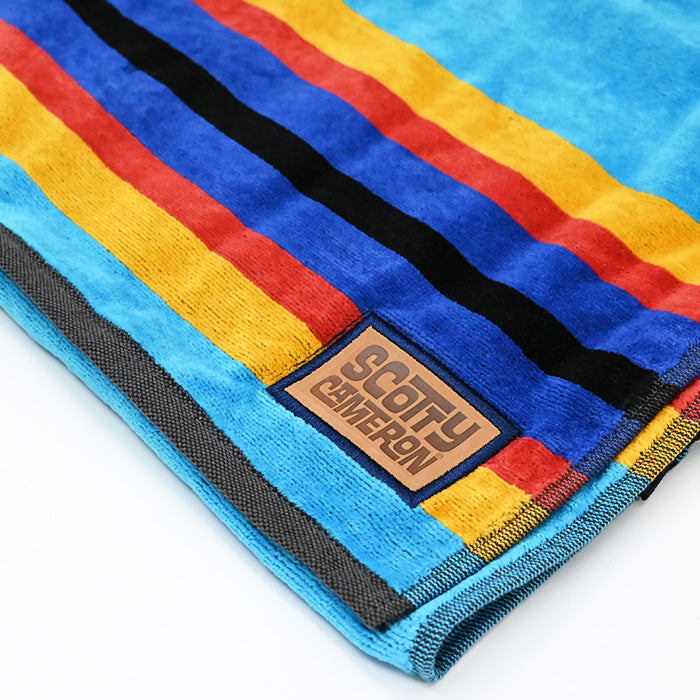 スコッティキャメロン ループ付きラウンドタオル キャンプストライプ ブルー 限定 Scotty Cameron Camp Stripe キャメロン