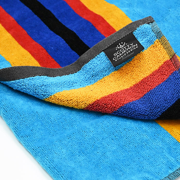 スコッティキャメロン ループ付きラウンドタオル キャンプストライプ ブルー 限定 Scotty Cameron Camp Stripe キャメロン