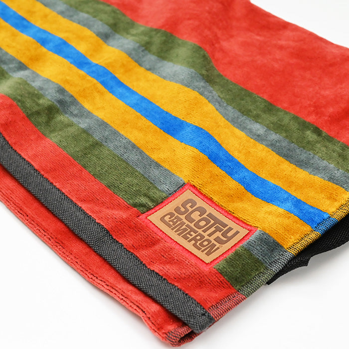 スコッティキャメロン ループ付きラウンドタオル キャンプストライプ レッド 限定 Scotty Cameron Camp Stripe キャメロン