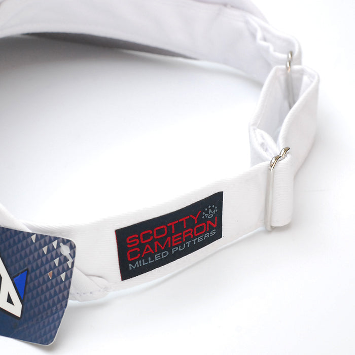 スコッティキャメロン USAシールド サンバイザー ホワイト アジャスタブル フリーサイズ 021778 Scotty Cameron キャメロン