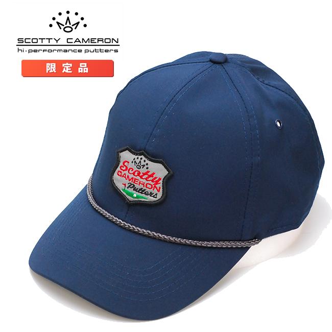 スコッティキャメロン レトロパッチ ロープ キャップ ネイビー フリーサイズ Retro Patch Rope CAP Navy 022649 Scotty Cameron キャメロン