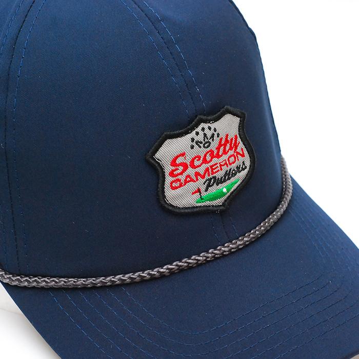 スコッティキャメロン レトロパッチ ロープ キャップ ネイビー フリーサイズ Retro Patch Rope CAP Navy 022649 ...