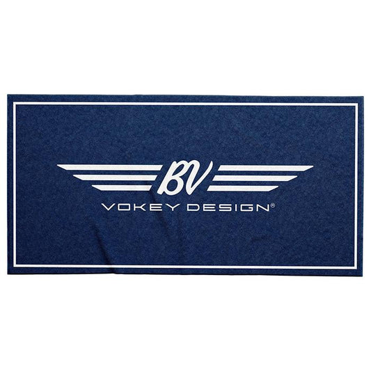 【残り1点】ボーケイ BVウィング テリーループ ビーチタオル ネイビー VV40482 VOKEY BV WINGS Terry Loop Beach Towel Navy/ White
