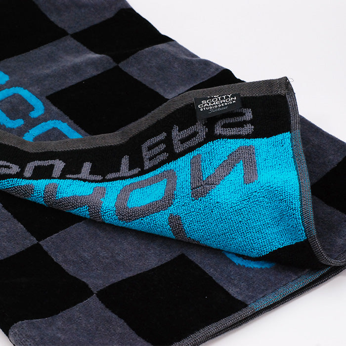 スコッティ キャメロン ラウンドタオル チャンピオンズ チョイス グレー/スコッティブルー 限定 Champions Choice Towel Scotty Cameron