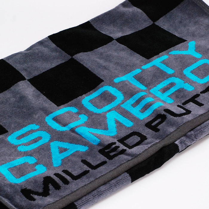 スコッティ キャメロン ラウンドタオル チャンピオンズ チョイス グレー/スコッティブルー 限定 Champions Choice Towel Scotty Cameron