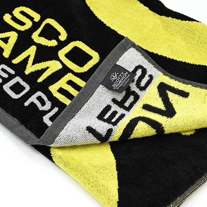 スコッティキャメロン ラウンドタオル ラージ サークルT イエロー/ブラック 限定 Large Circle T Scotty Cameron キャメロン