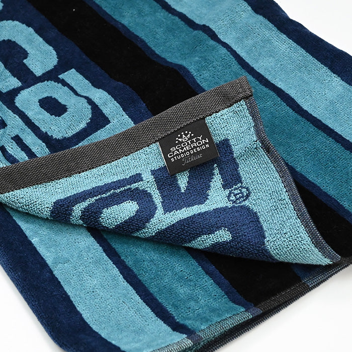 スコッティキャメロン ラウンドタオル サーフ ストライプ ブルー 限定  SURF Stripe Blue Scotty Cameron キャメロン