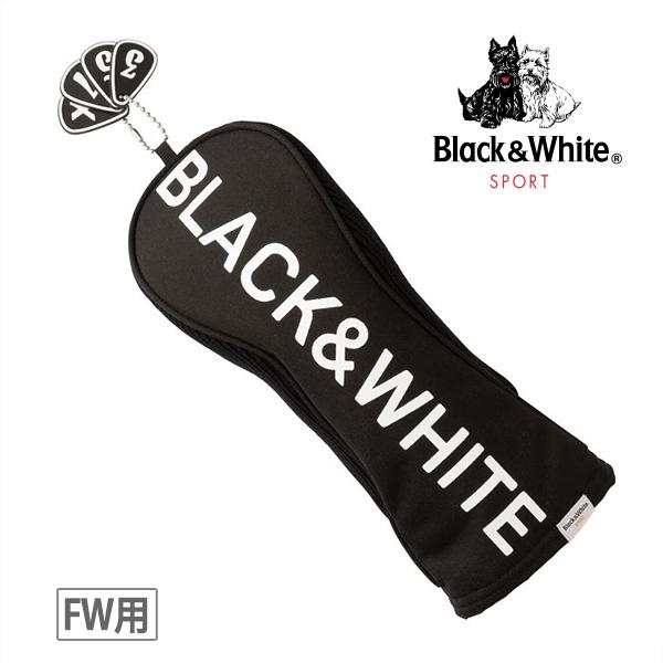 Black＆White ブラックアンドホワイト ビッグロゴ フェアウェイウッド用 ヘッドカバー BUF8371W メンズ レディース FW用