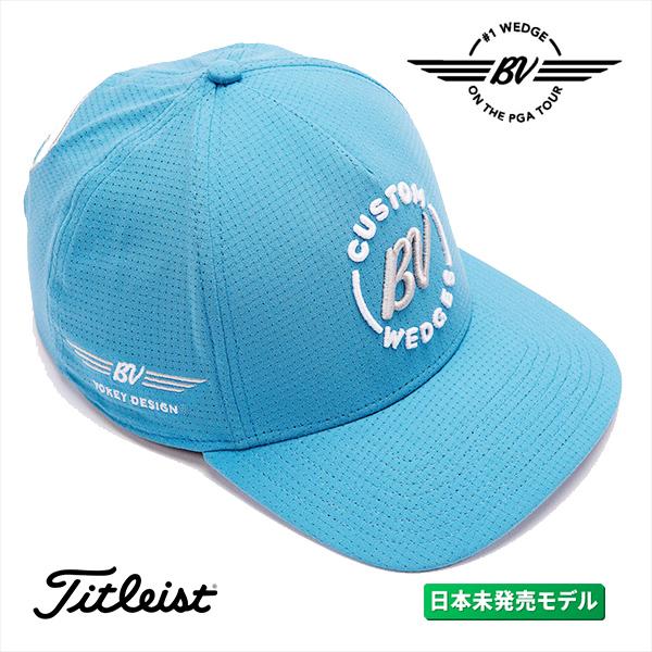 ボーケイ Vokey カスタム ウェッジ ロゴ オーシャンサイド メッシュ キャップ フリーサイズ ライトブルー Cap US仕様 タイトリスト Titleist BV design