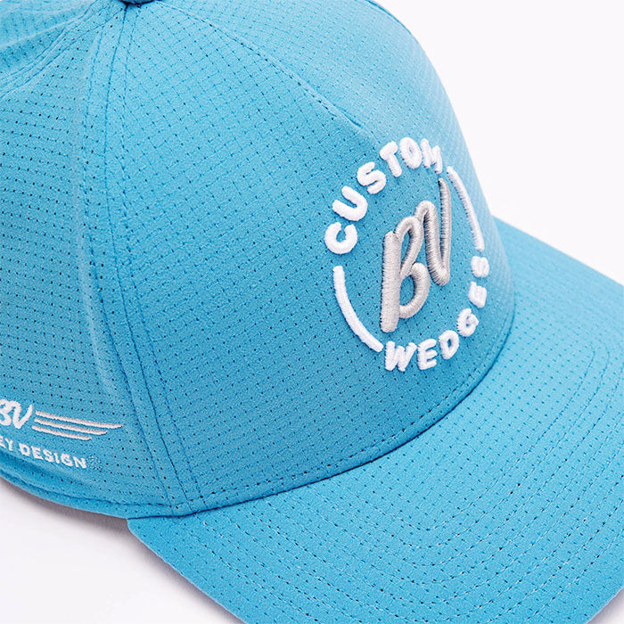 ボーケイ Vokey カスタム ウェッジ ロゴ オーシャンサイド メッシュ キャップ フリーサイズ ライトブルー Cap US仕様 タイトリスト Titleist BV design