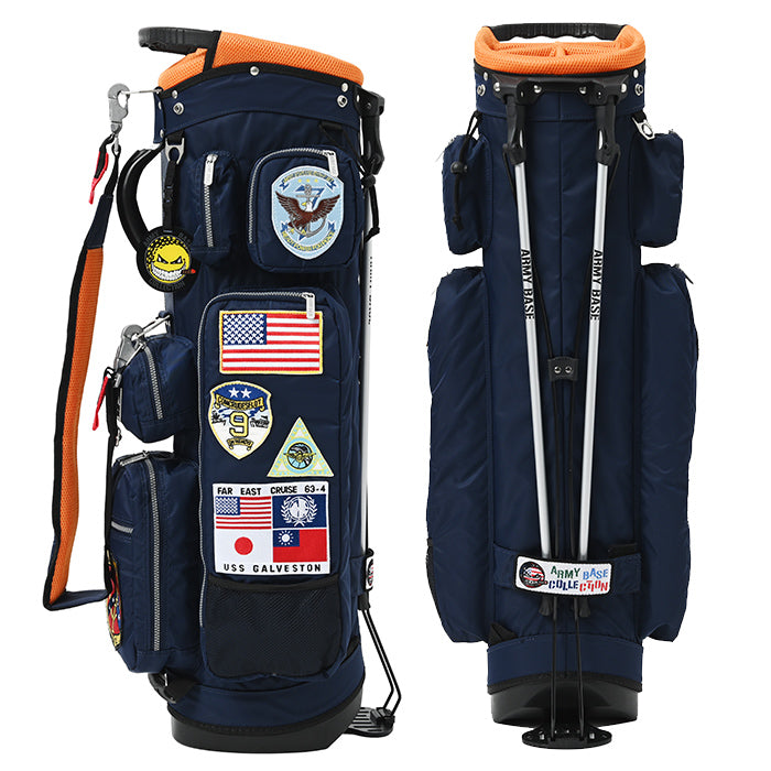 アーミーベースコレクション スタンドバッグ ネイビー ABC-048SB ARMY BASE キャディバッグ NAVY