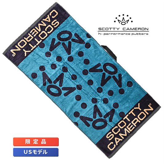 スコッティキャメロン ラウンドタオル 7ポイント クラウン ブルー 限定 7 Point Crown Towel Scotty Cameron Blue キャメロン