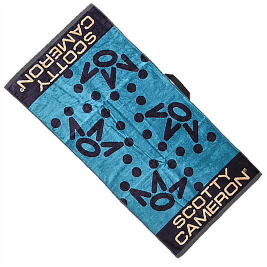 スコッティキャメロン ラウンドタオル 7ポイント クラウン ブルー 限定 7 Point Crown Towel Scotty Cameron Blue キャメロン