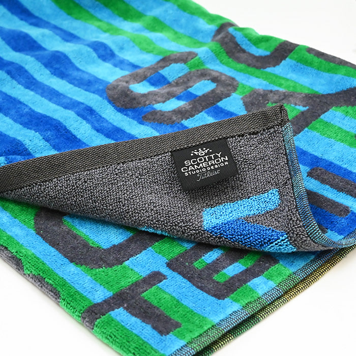 スコッティ キャメロン ラウンドタオル セラーぺ スコッティドッグ グリーン/ブルー 限定 セラぺ Serape Dog Blue Scotty Cameron